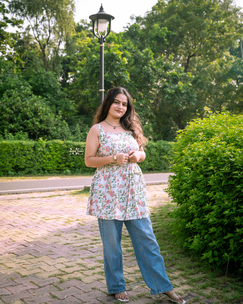 Floral Elegance Sleeveless Top