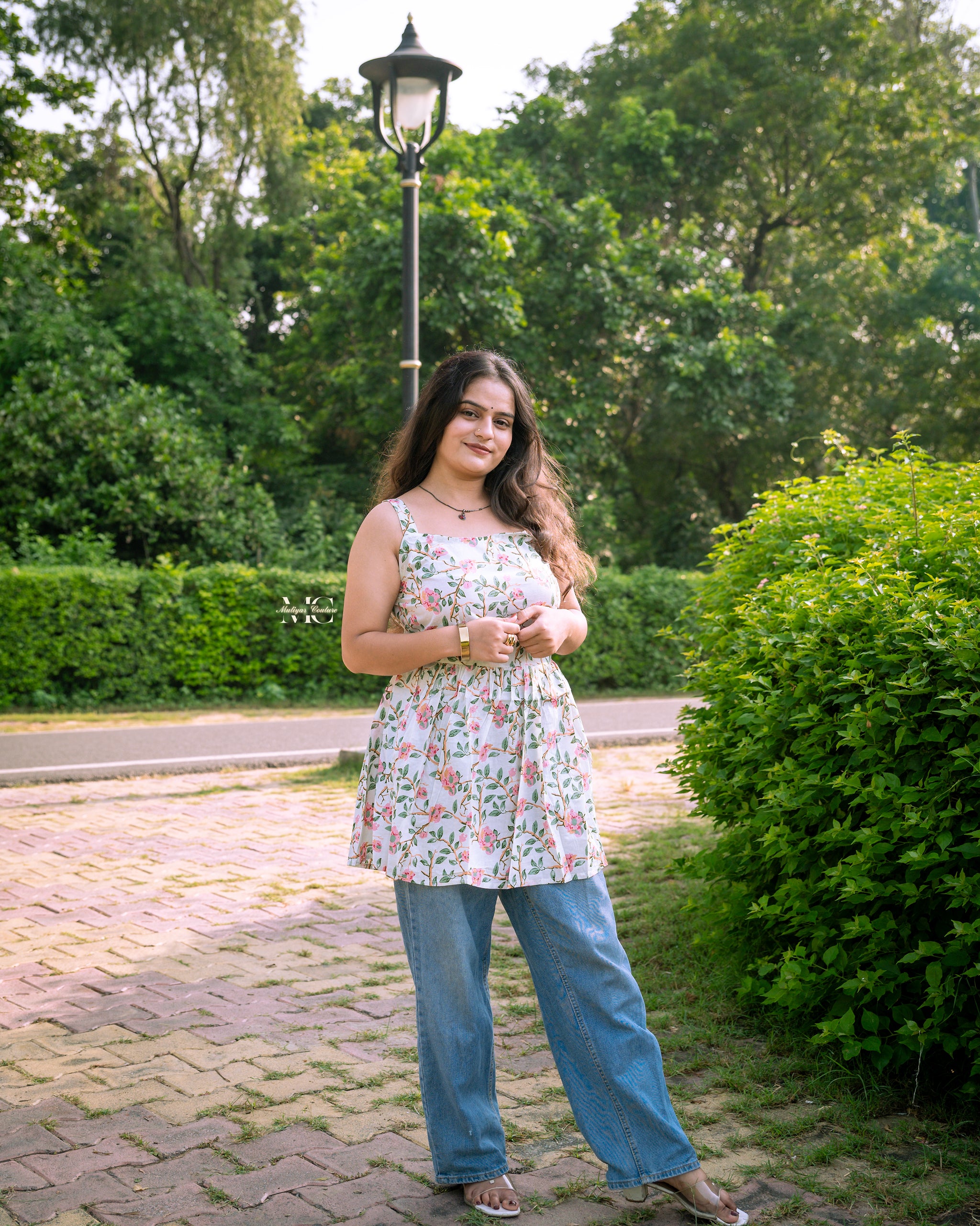 Floral Elegance Sleeveless Top