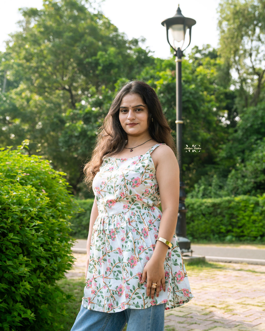 Floral Elegance Sleeveless Top