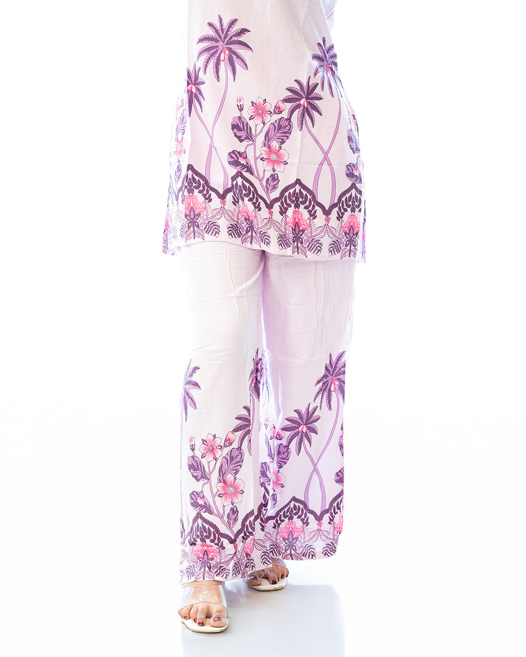 Oasis Purple & White Resort Wear Co-ord Set